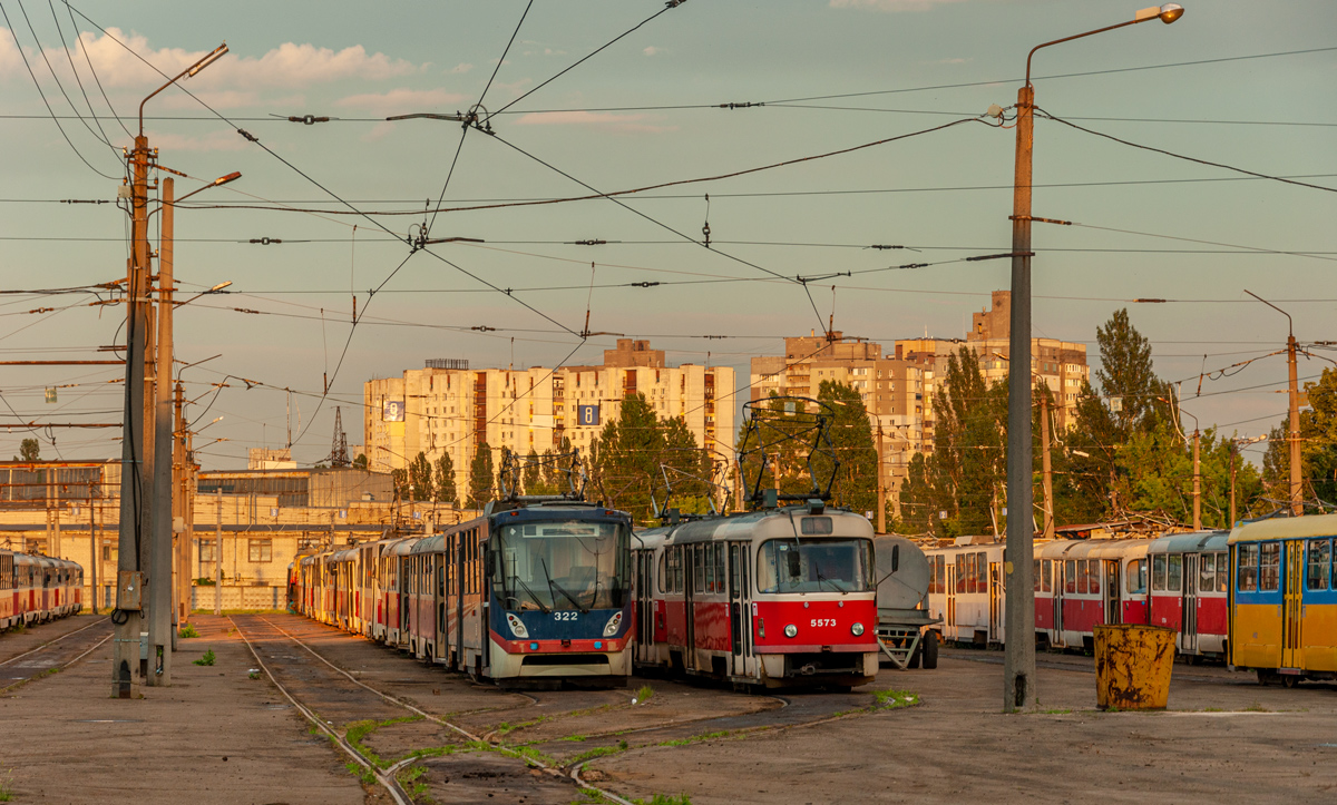 Киев, К1 № 322; Киев, Tatra T3SUCS № 5573