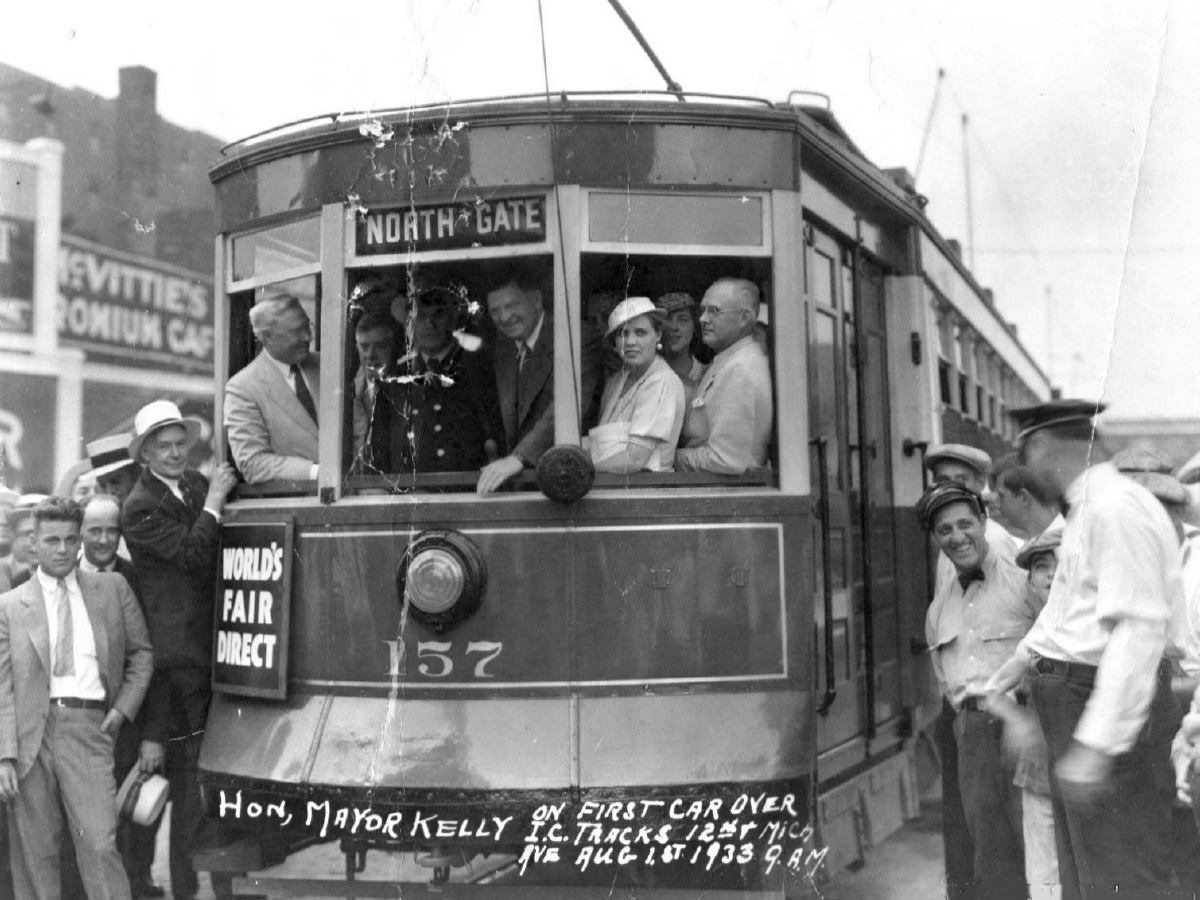 Чикаго, Четырёхосный моторный Pullman № 157; Чикаго — Трамвай — разные фотографии