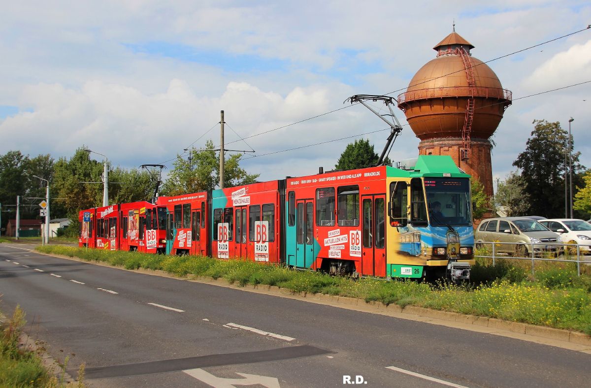 Котбус, Tatra KTNF6 № 26; Котбус — 25 лет трамваю KTNF6 в Котбусе (11.09.2021)