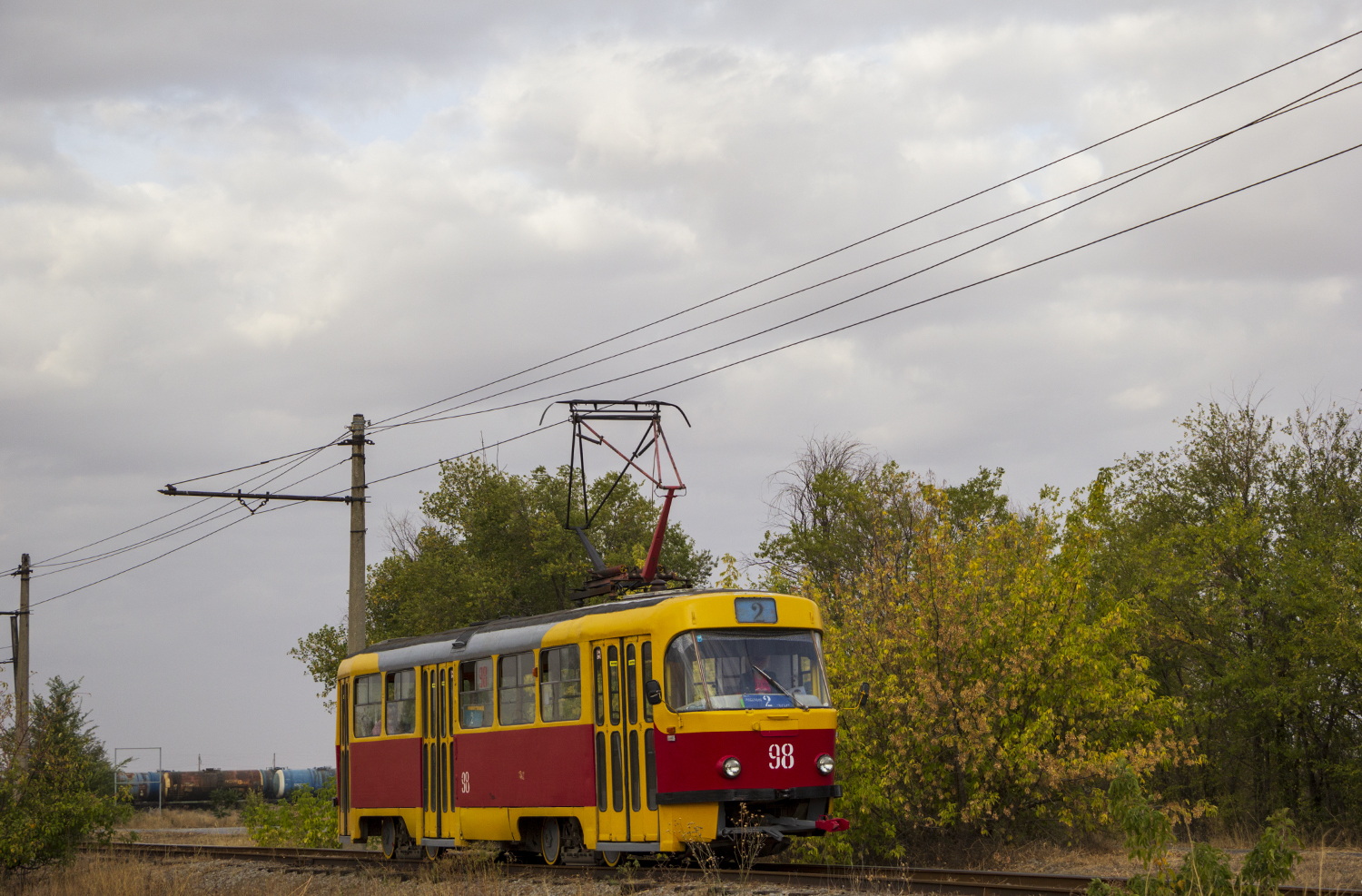 Волжский, Tatra T3SU № 98; Волжский — Линия на ЗОС