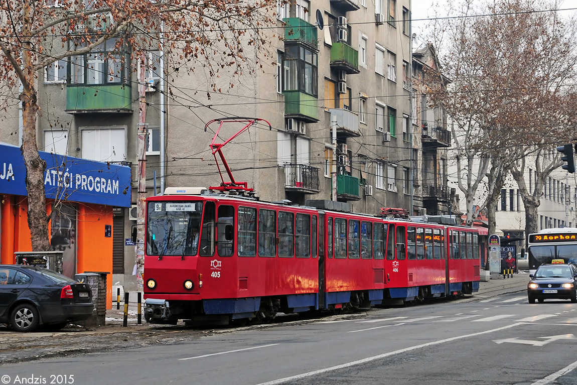 Белград, Tatra KT4M-YUB № 405