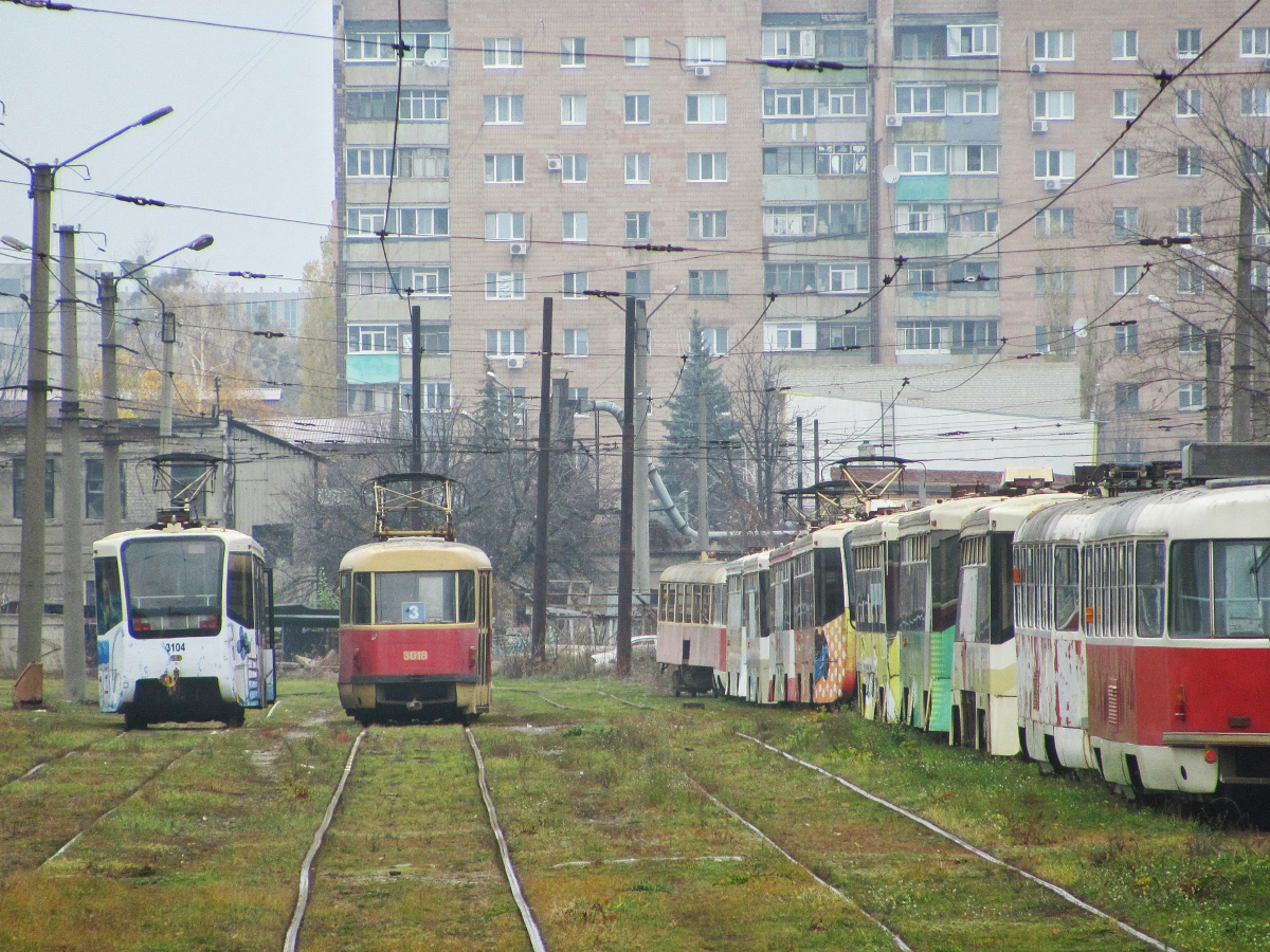Харьков, 71-619КТ № 3104; Харьков, Tatra T3SU № 3018