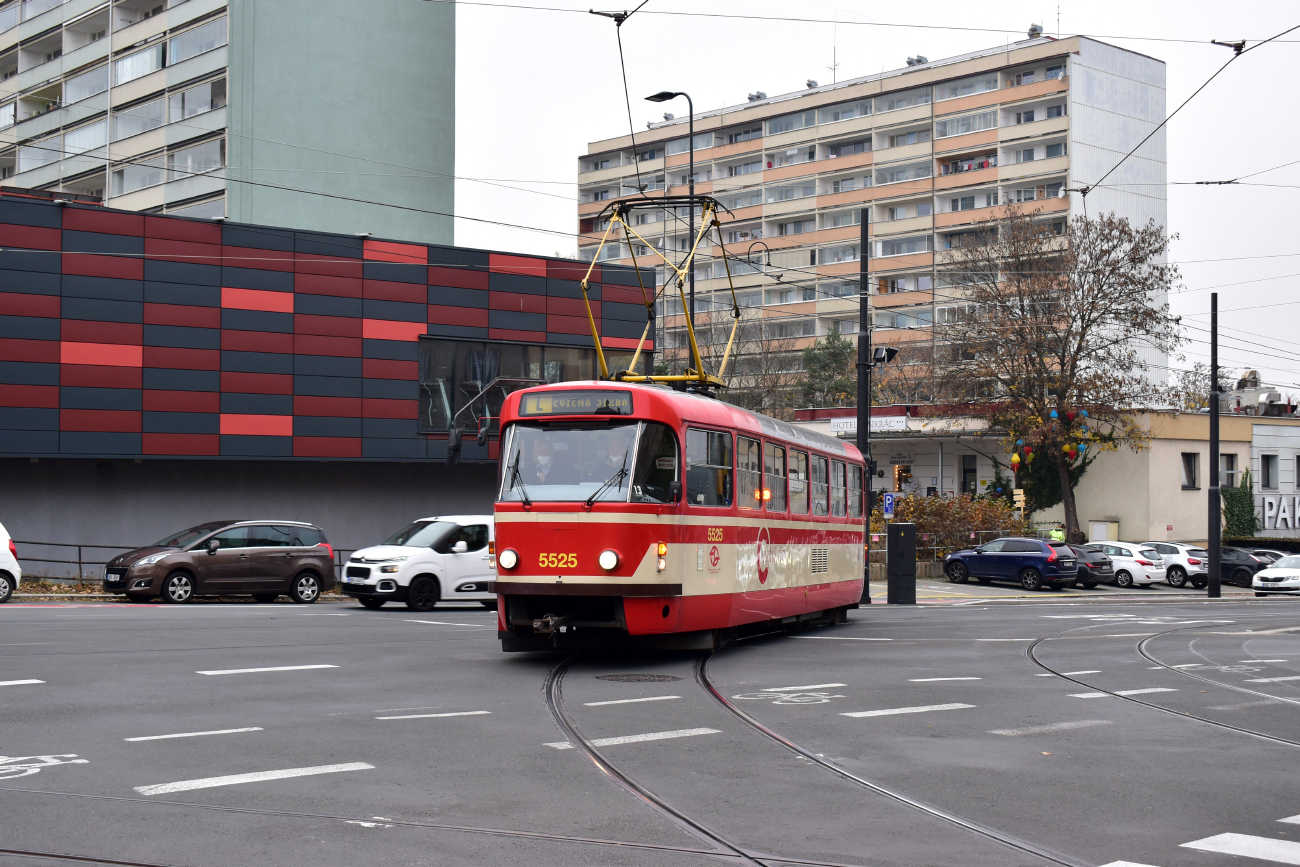 Прага, Tatra T3R.P № 5525