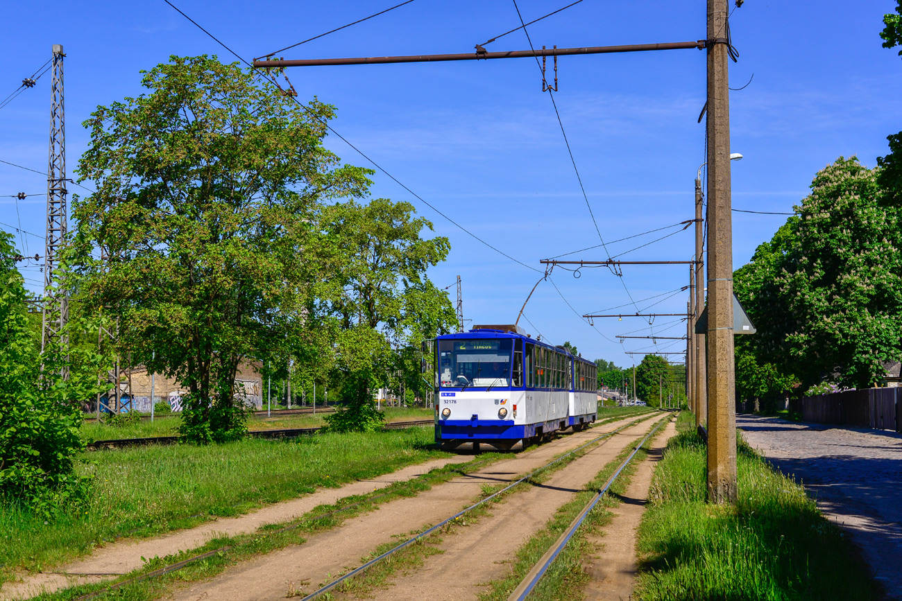Рига, Tatra T6B5SU № 32178; Рига — Трамвайные линии и инфраструктура