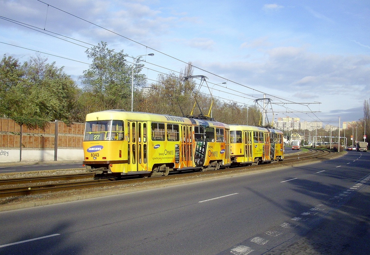 Прага, Tatra T3R.P № 8343