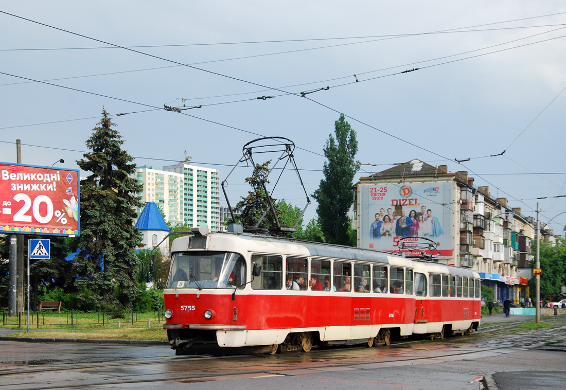 Киев, Tatra T3 № 5755
