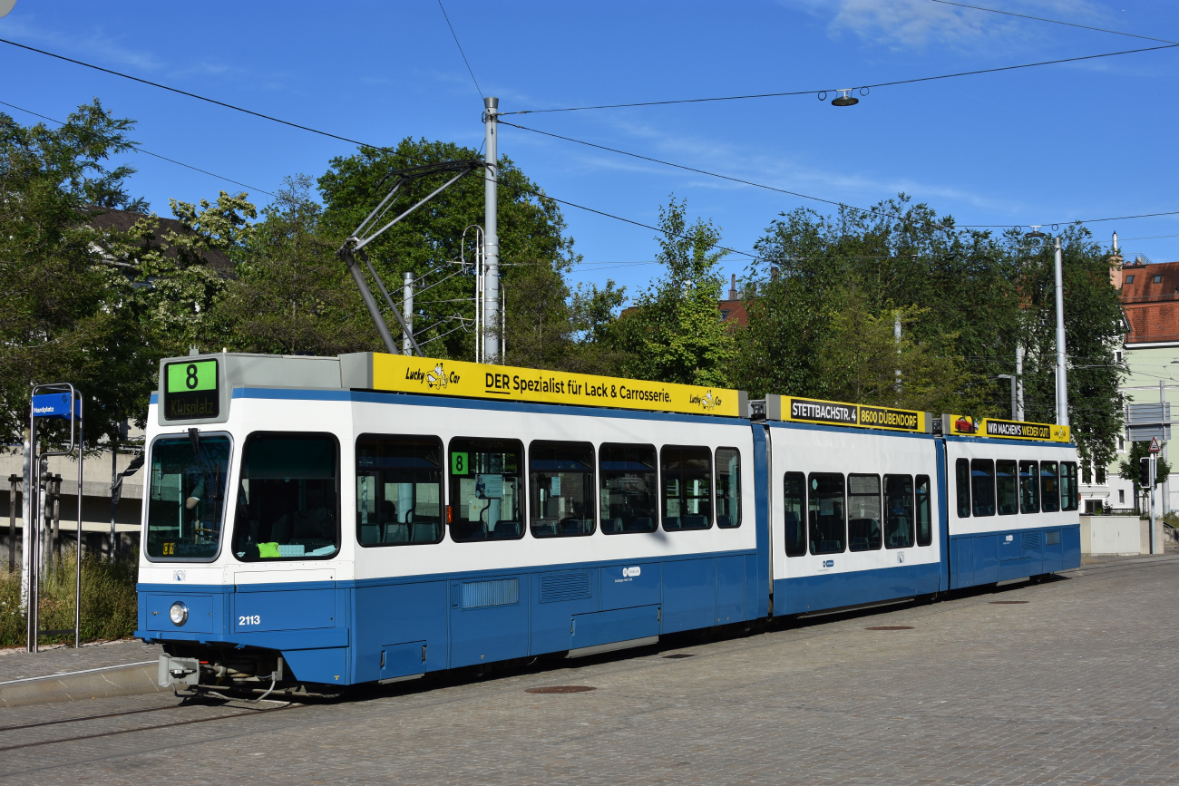 Цюрих, SWP/SIG/ABB Be 4/8 "Tram 2000 Sänfte" № 2113