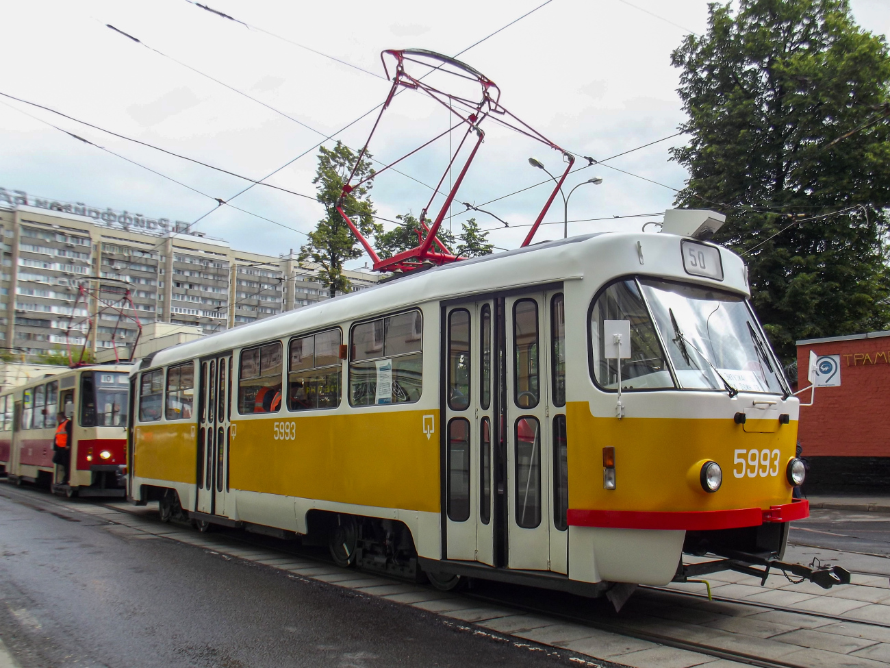 Москва, Tatra T3SU № 5993; Москва — День Московского транспорта 13 июля 2019