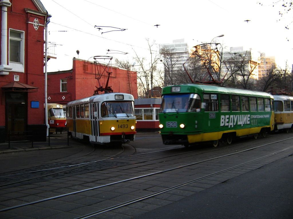 Москва, Tatra T3SU № 1493; Москва, Tatra T3SU № 1620