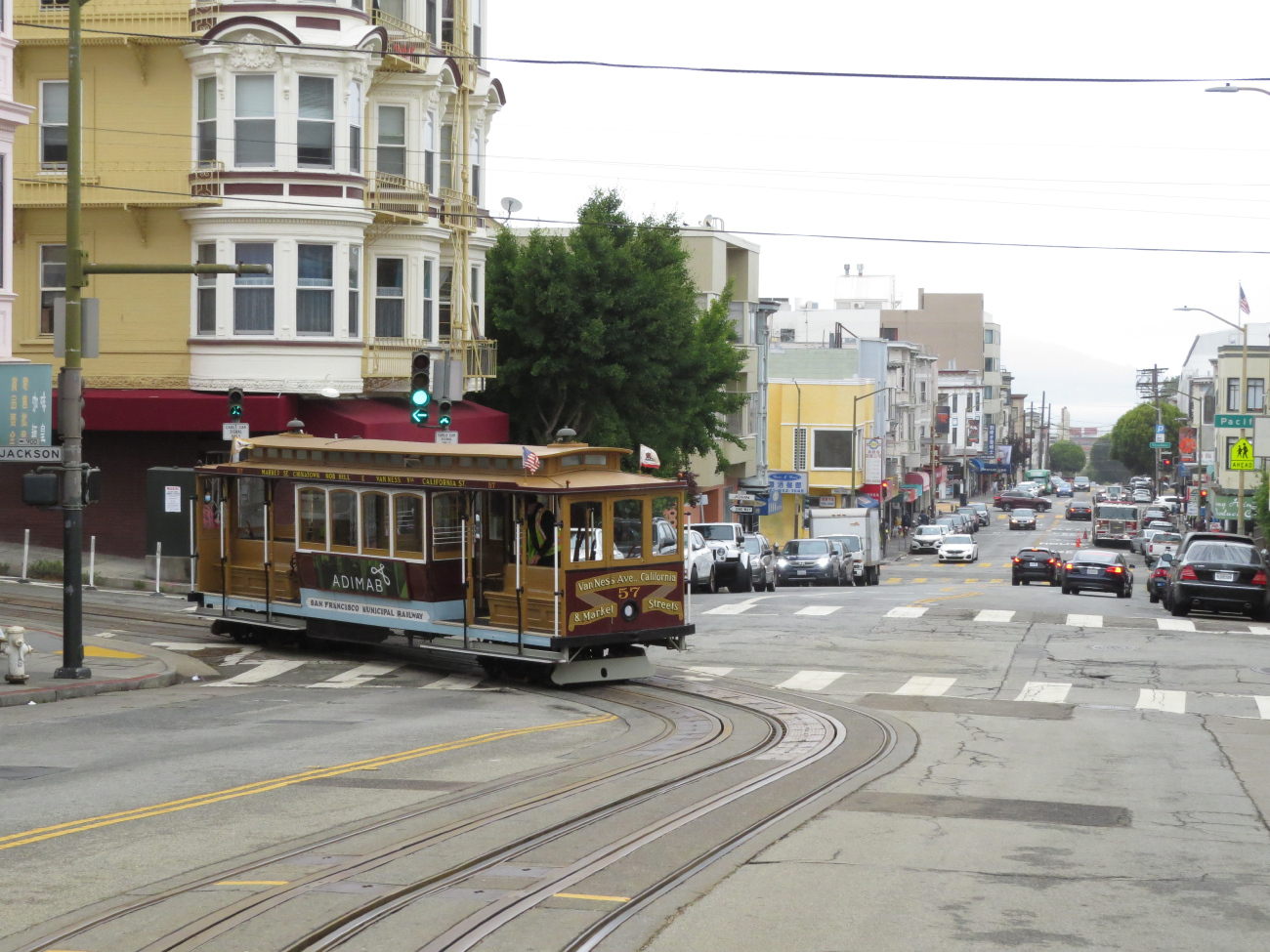 Сан-Франциско, область залива, California cable car № 57