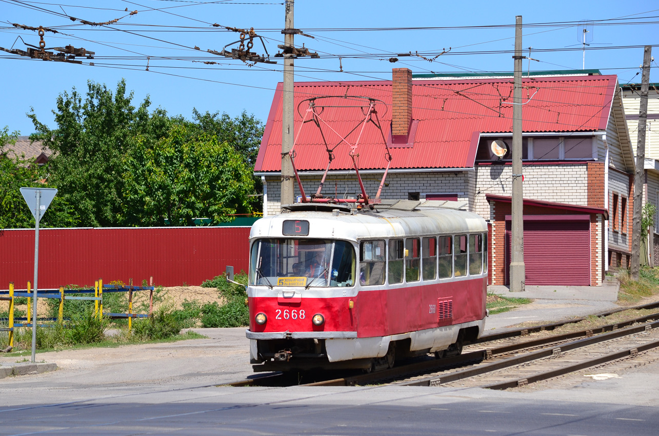 Волгоград, Tatra T3SU (двухдверная) № 2668