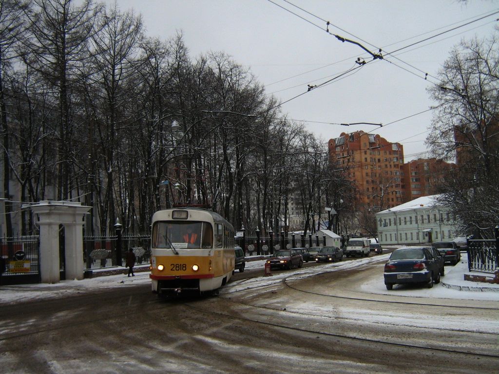 Москва, Tatra T3SU № 2818