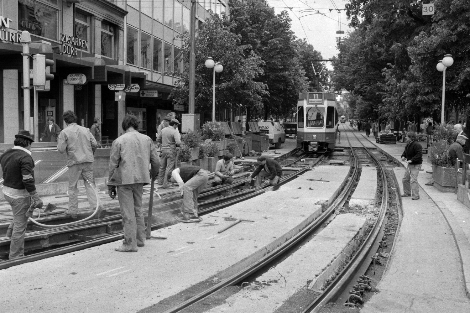 Цюрих, SWP/SIG/BBC Be 4/6 "Tram 2000" № 2050; Цюрих — Старые фотографии
