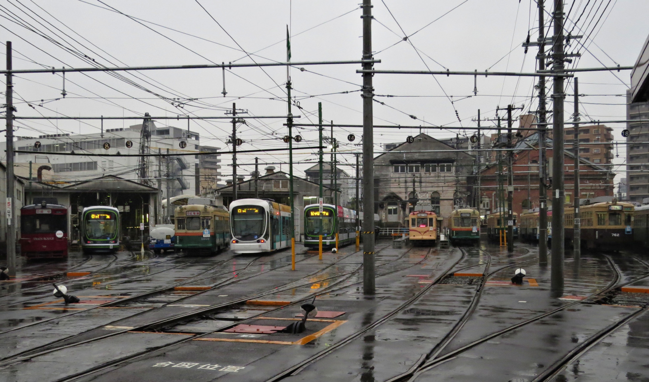 Хиросима — Трамвайное депо Hiroden