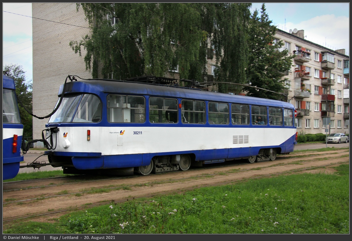 Рига, Tatra T3A № 30211