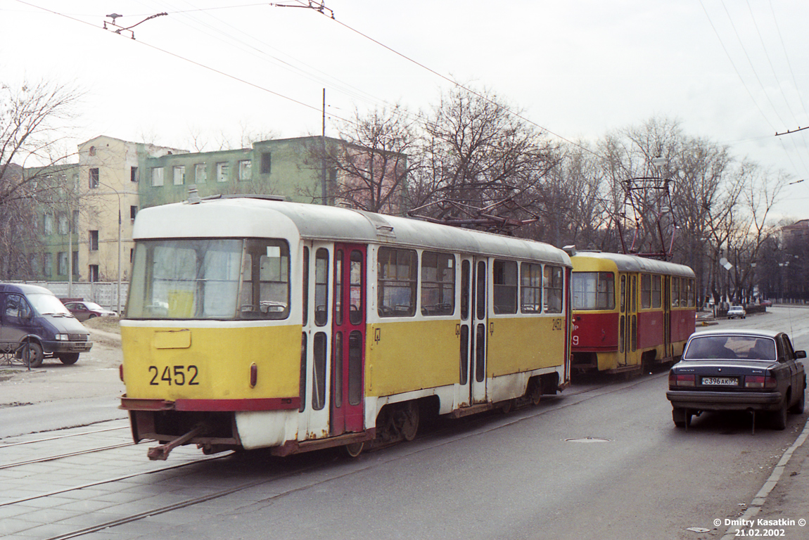 Москва, Tatra T3SU № 2452