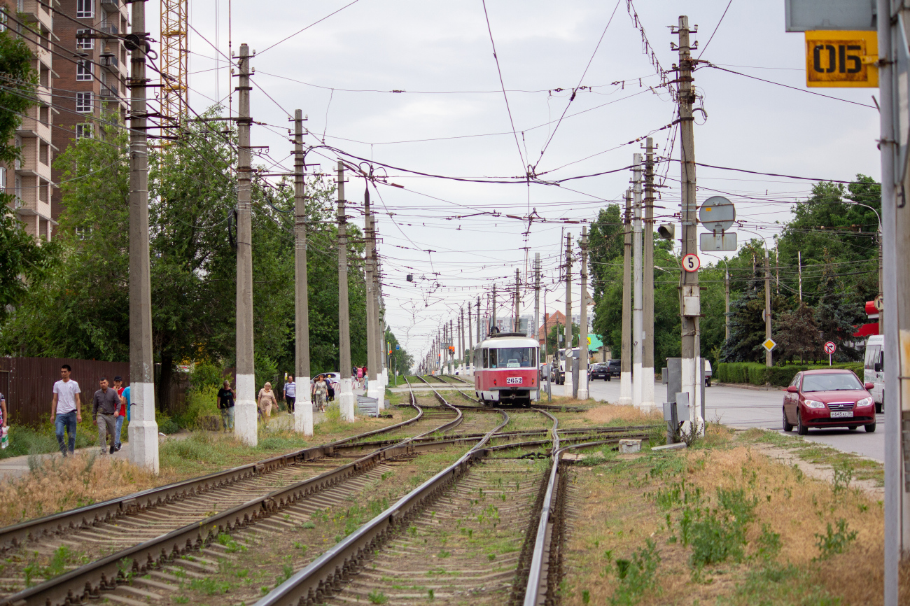 Волгоград, Tatra T3SU (двухдверная) № 2652; Волгоград — Трамвайные линии: [2] Второе депо — Дзержинский район