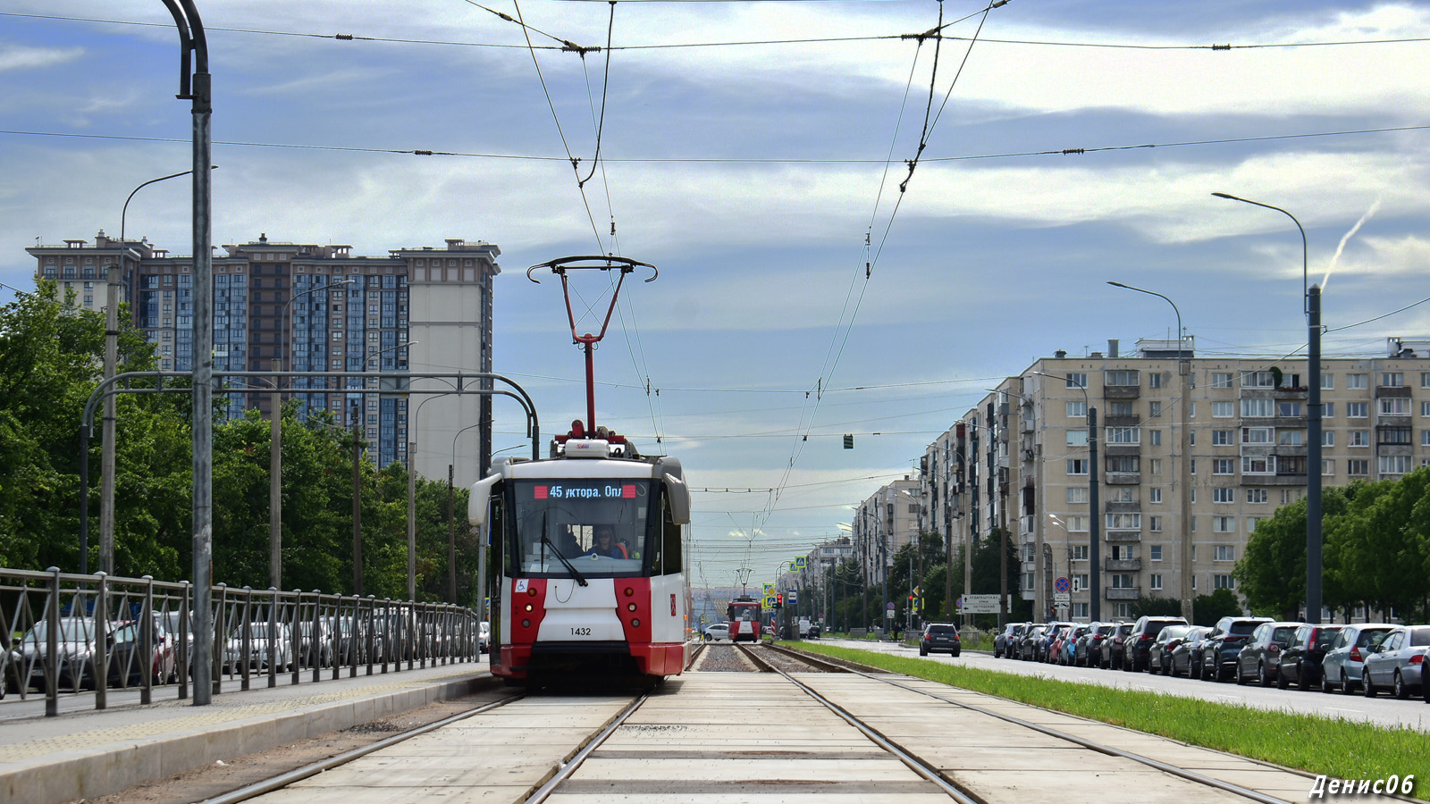 Санкт-Петербург, 71-153 (ЛМ-2008) № 1432; Санкт-Петербург — Трамвайные линии и инфраструктура