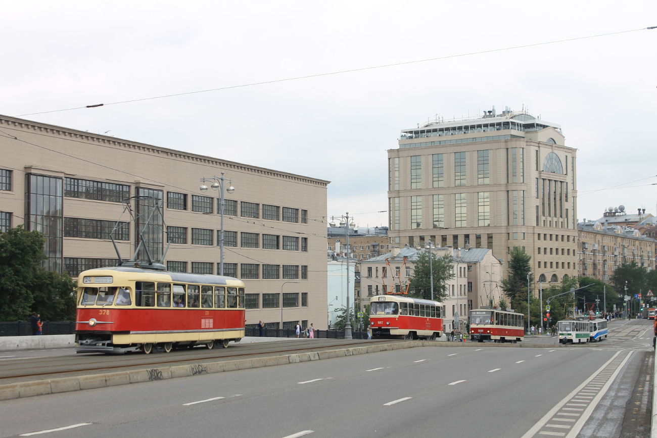 Москва, Tatra T2SU № 378; Москва — День Московского транспорта 8 июля 2023