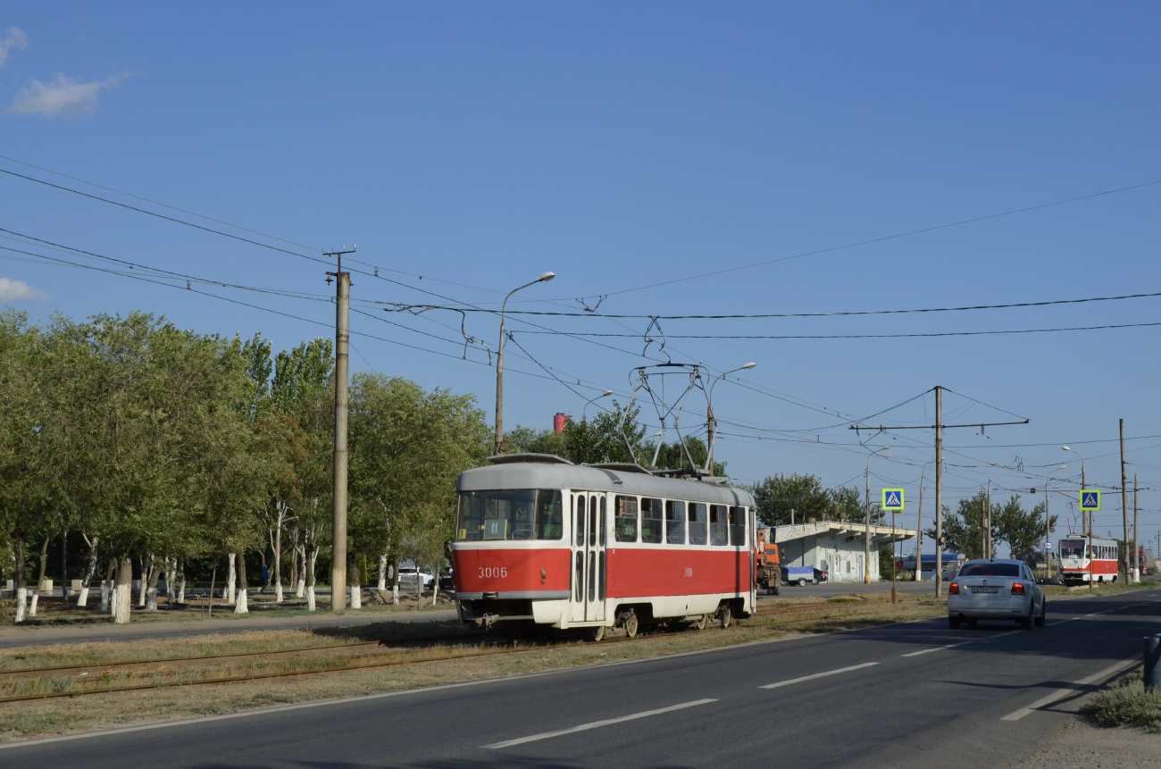 Волгоград, Tatra T3SU (двухдверная) № 3006