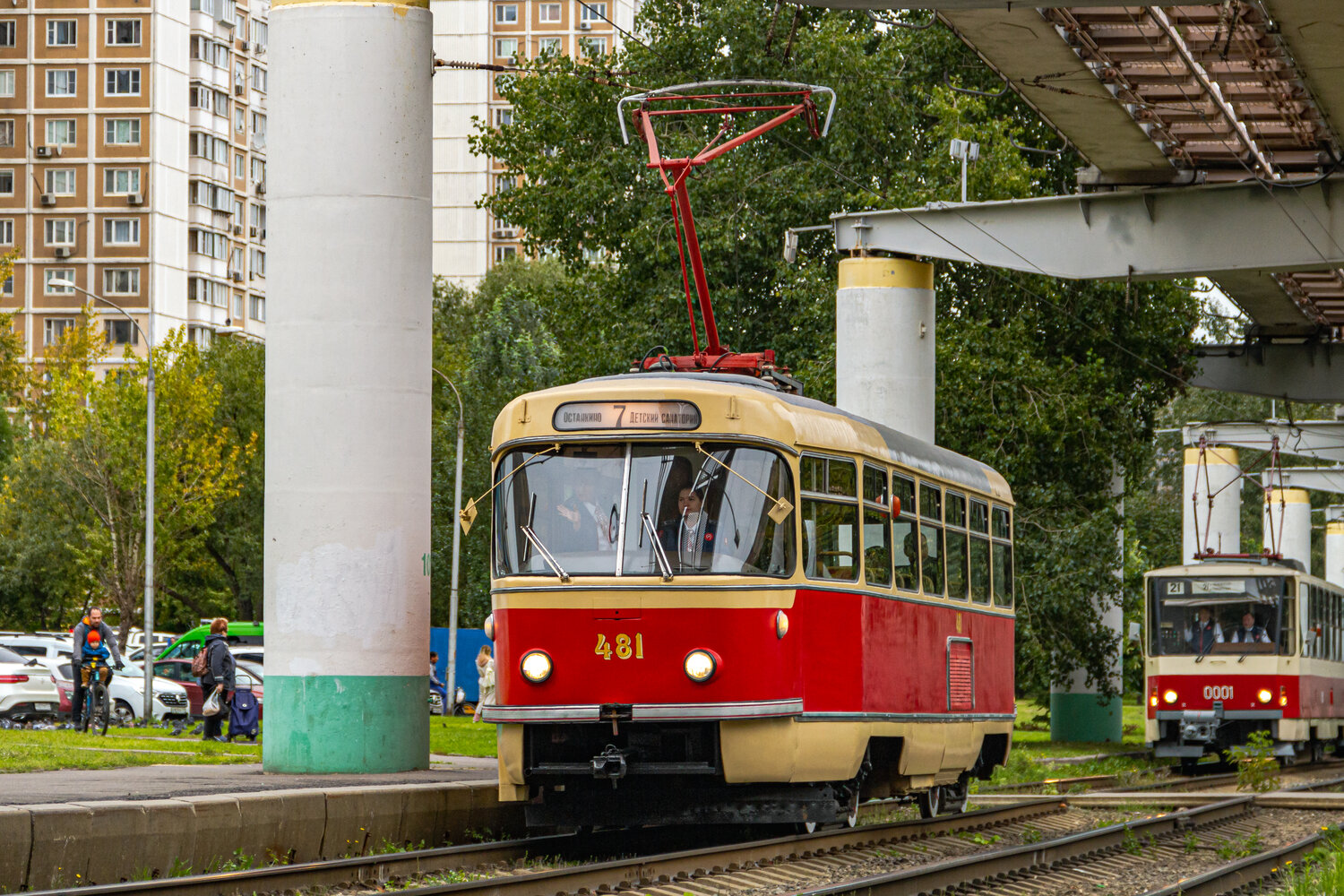 Москва, Tatra T3SU (двухдверная) № 481; Москва — Парад и выставка трамваев в честь Дня города 9 сентября 2023