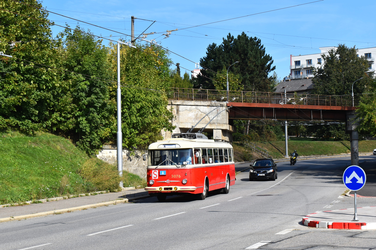 Брно, Škoda 9Tr17 № 3076; Йиглава — Юбилей: 75 лет троллейбусу и 80 лет автобусу в Йиглаве (23-24.09.2023)