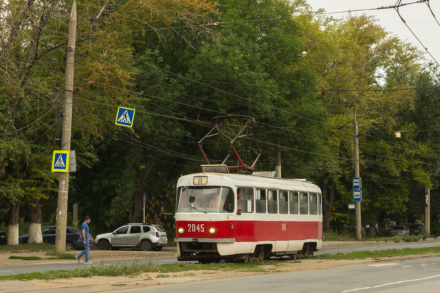 Самара, Tatra T3SU (двухдверная) № 2045