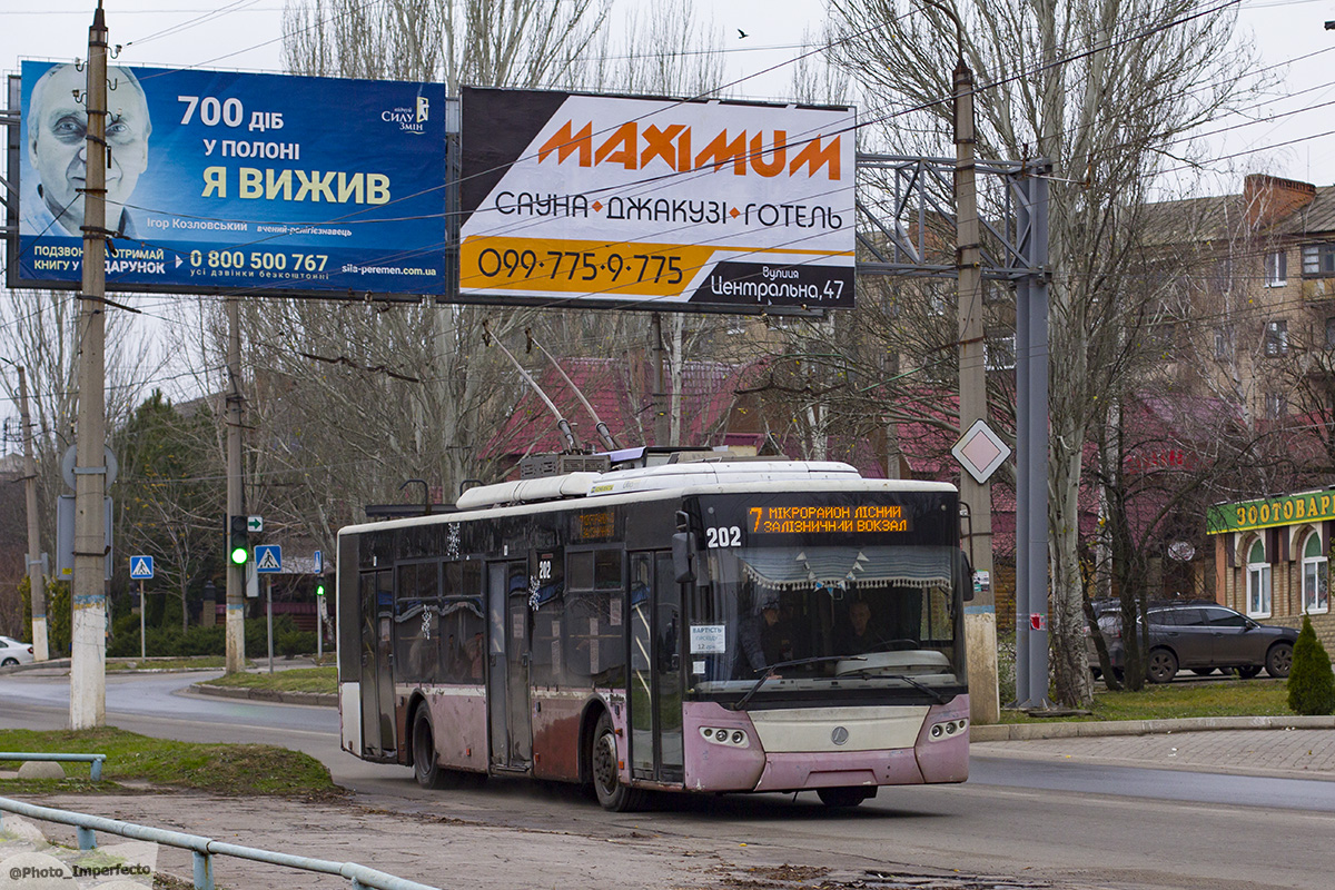 Славянск, ЛАЗ E183A1 № 202