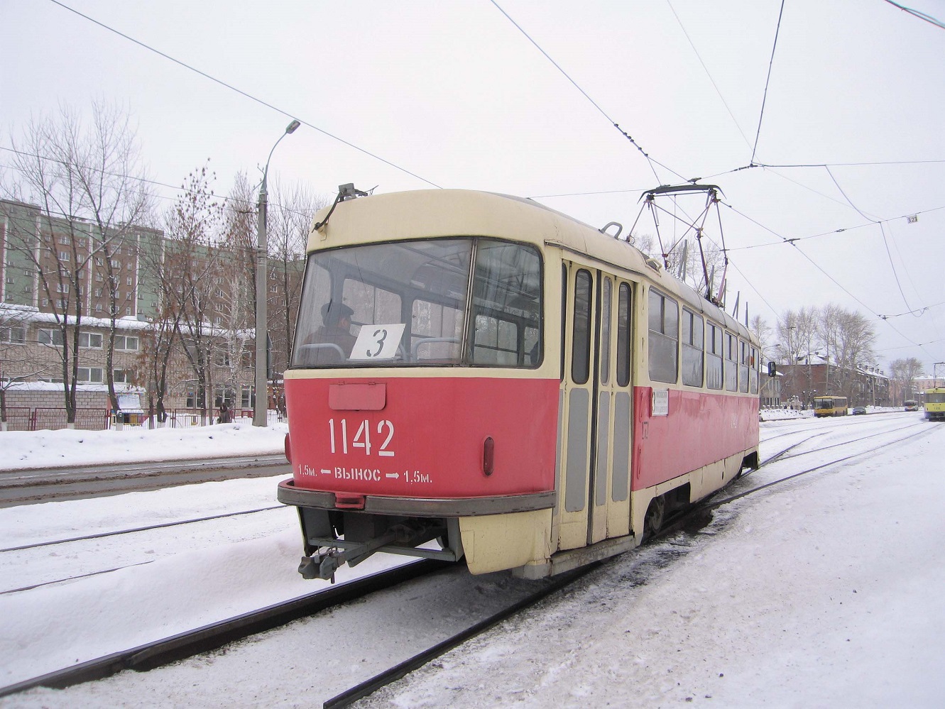 Ижевск, Tatra T3SU (двухдверная) № 1142