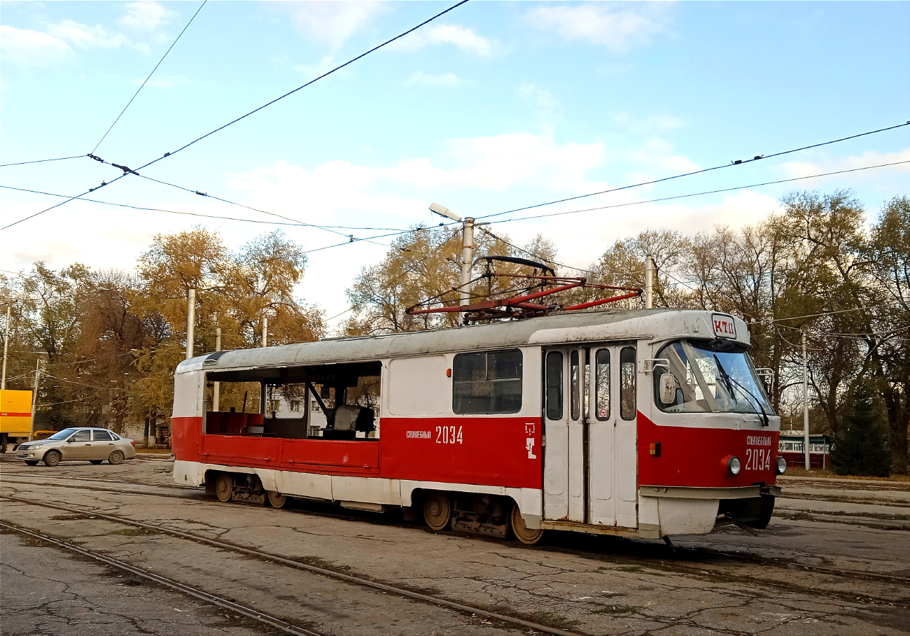 Самара, Tatra T3SU (двухдверная) № 2034