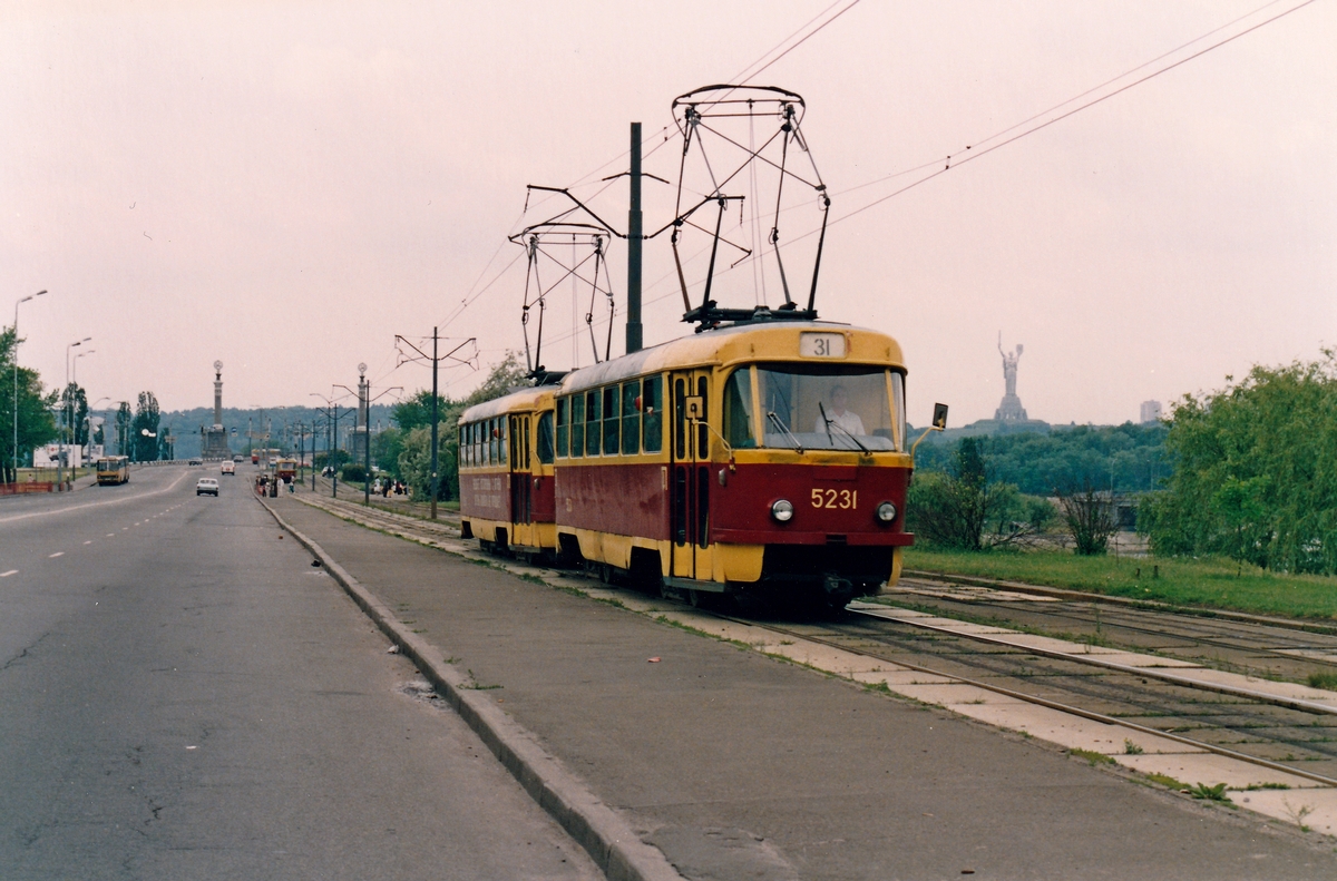 Киев, Tatra T3SU (двухдверная) № 5231; Киев — Исторические фотографии