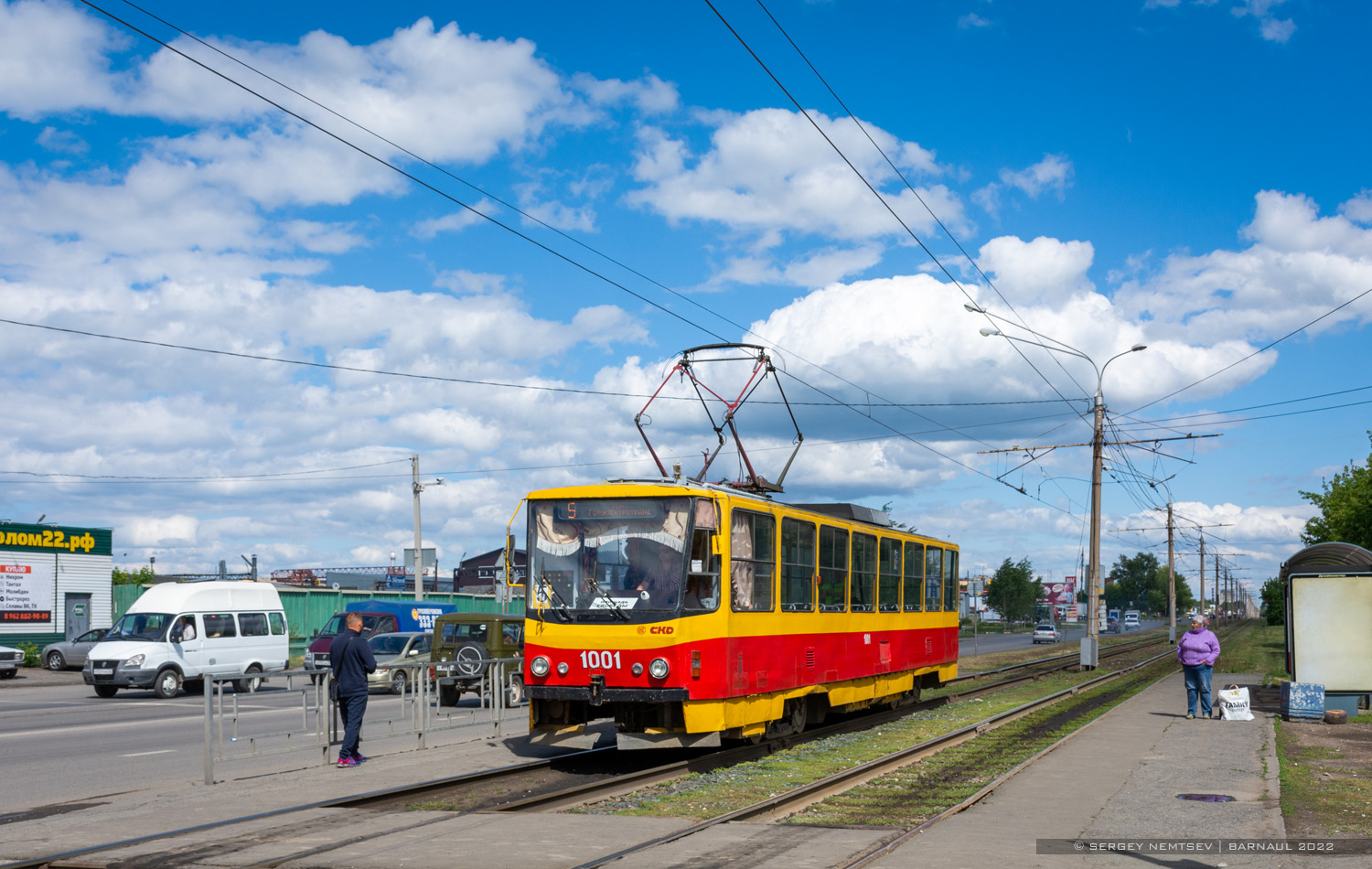 Барнаул, Tatra T6B5SU № 1001