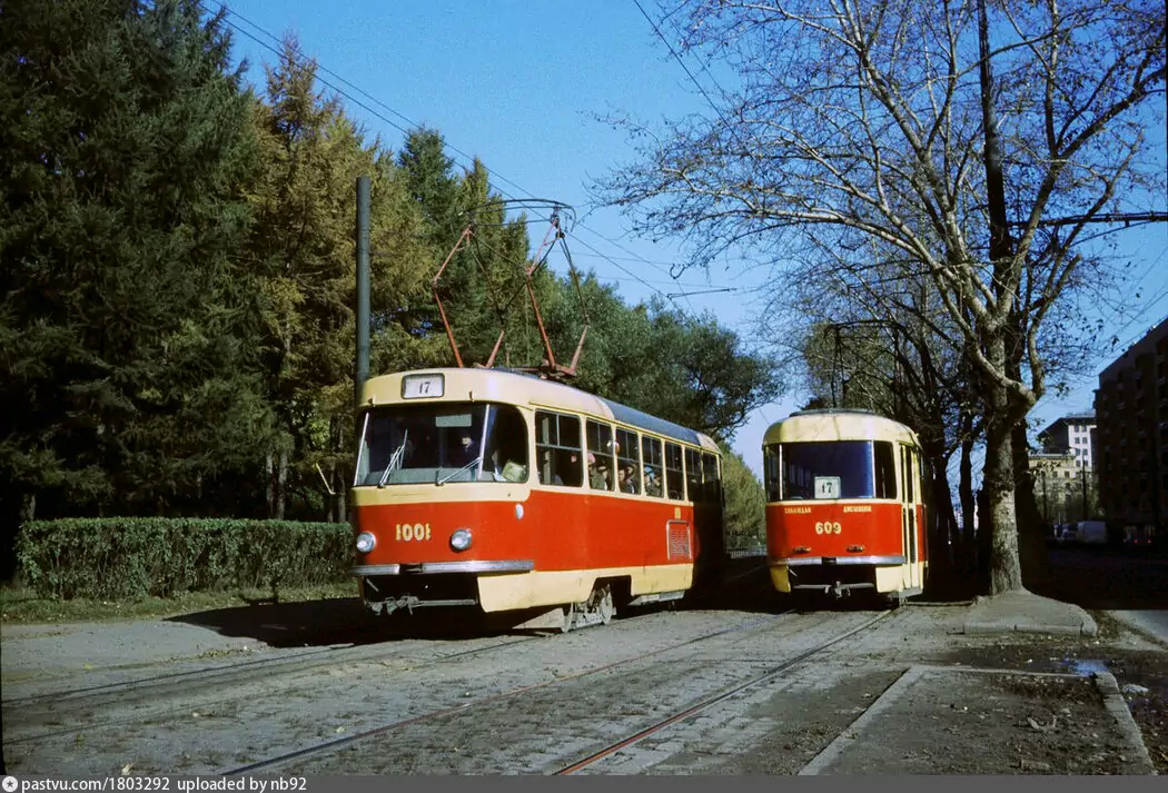 Москва, Tatra T3SU (двухдверная) № 1001; Москва, Tatra T3SU (двухдверная) № 609
