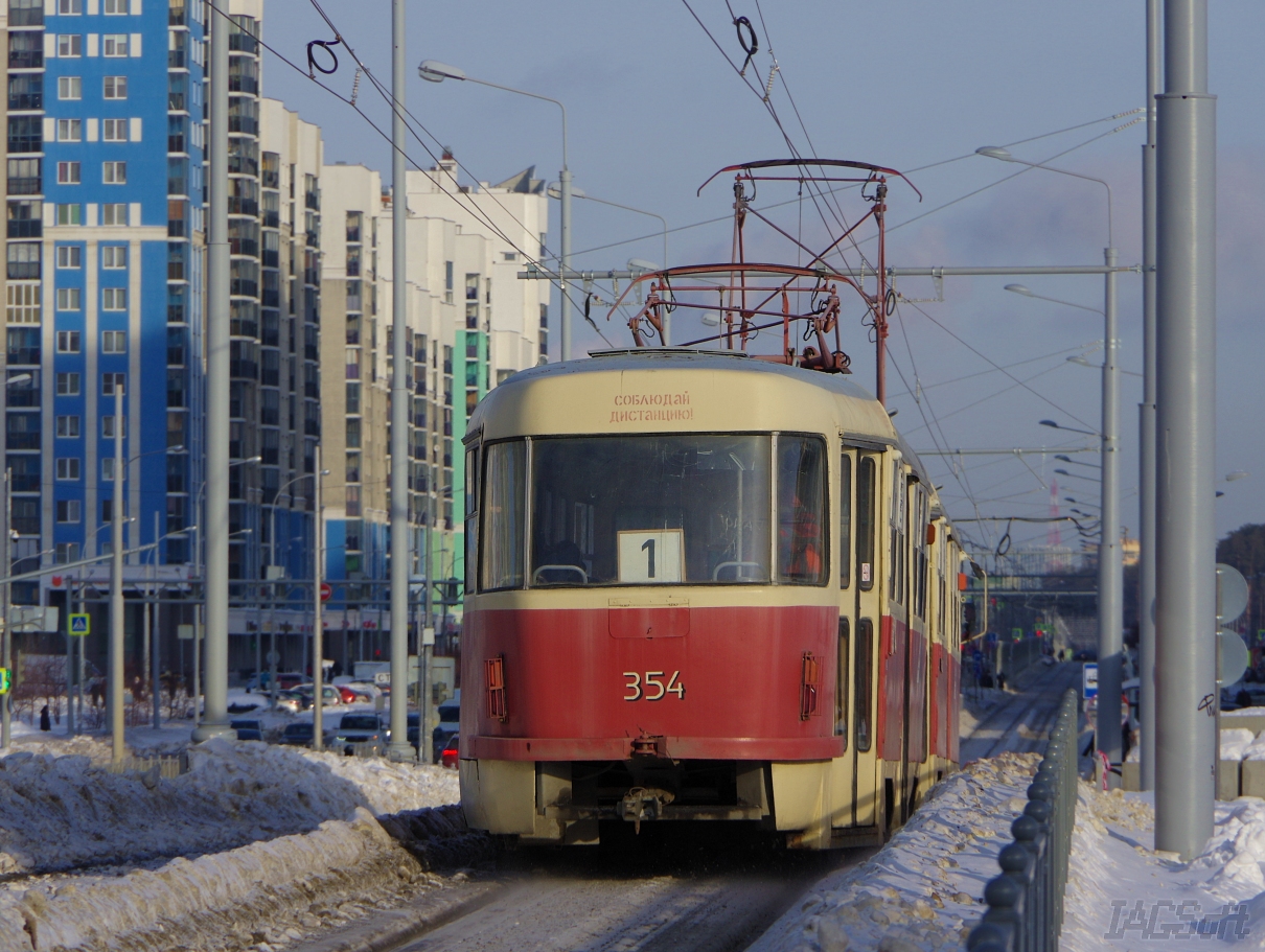 Екатеринбург, Tatra T3SU № 354