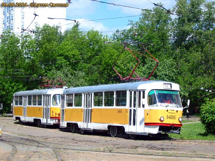 Москва, Tatra T3SU № 1486 Москва, Tatra T3SU № 1486
