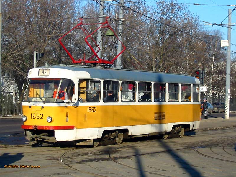 Москва, Tatra T3SU № 1662 Москва, Tatra T3SU № 1662