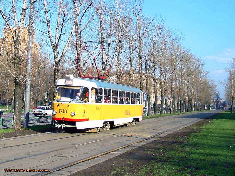Москва, Tatra T3SU № 1710