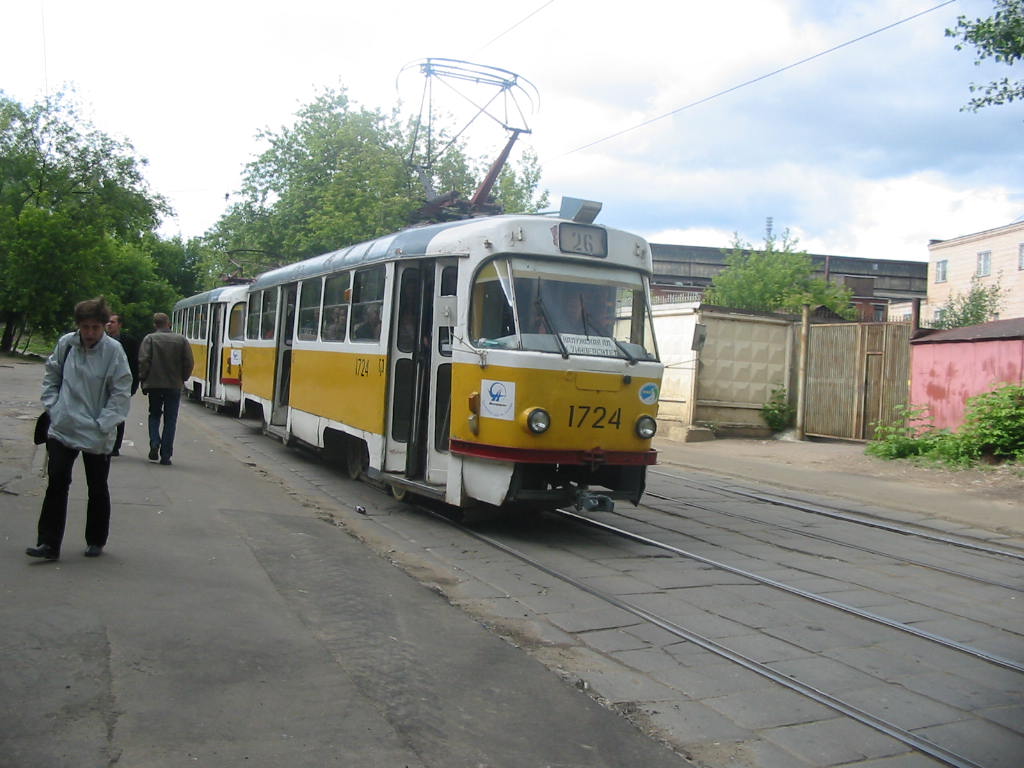 Москва, Tatra T3SU № 1724