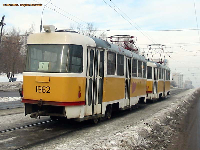 Москва, Tatra T3SU № 1962