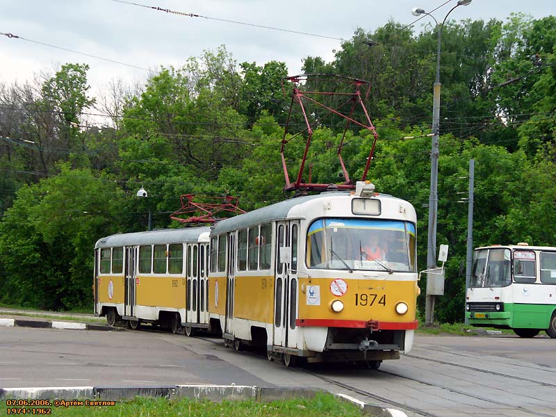 Москва, Tatra T3SU № 1974