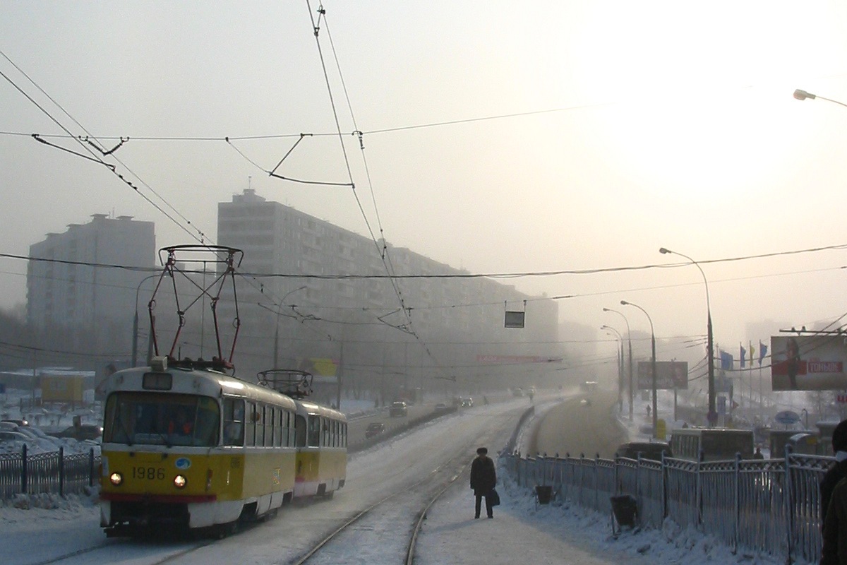 Москва, Tatra T3SU № 1986