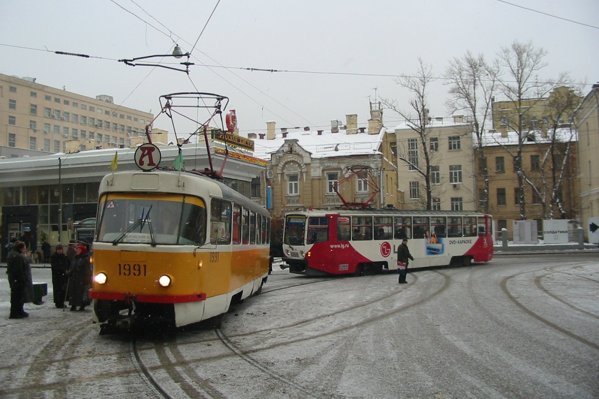 Москва, Tatra T3SU № 1991