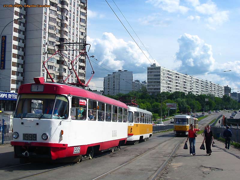 Москва, Tatra T3SU № 1999