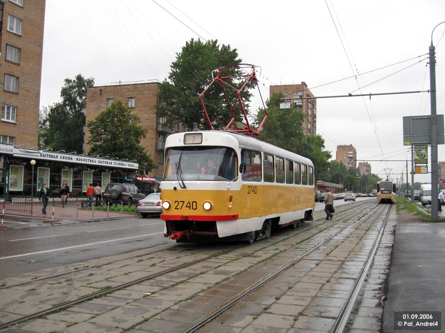 Москва, Tatra T3SU № 2740