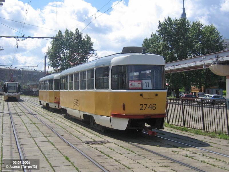 Москва, Tatra T3SU № 2746