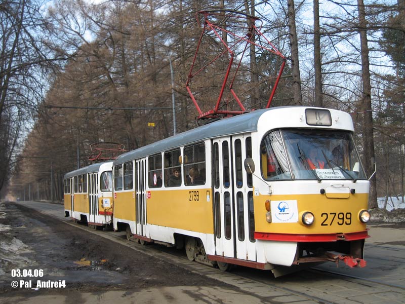 Москва, Tatra T3SU № 2799