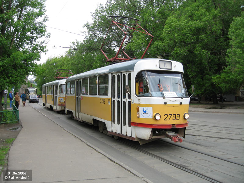 Москва, Tatra T3SU № 2799