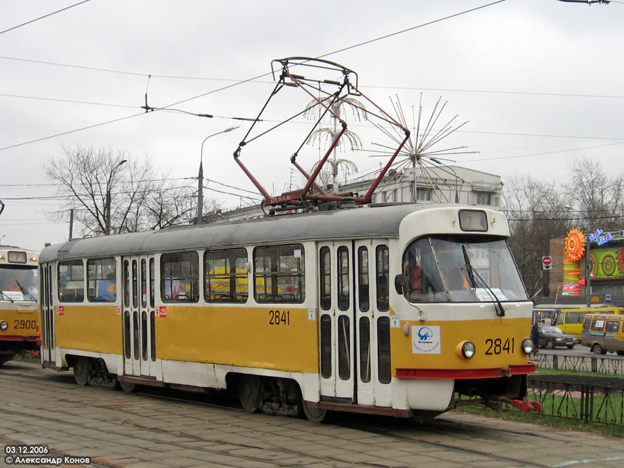Москва, Tatra T3SU № 2841