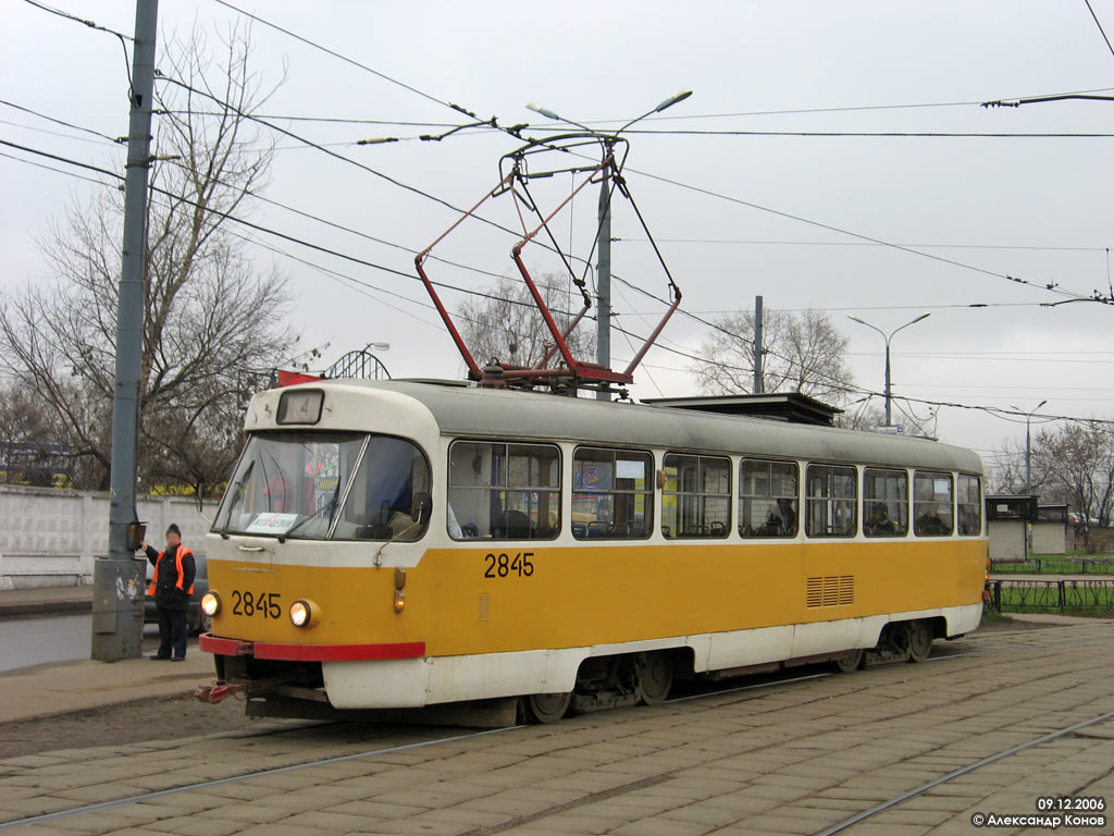 Москва, Tatra T3SU № 2845