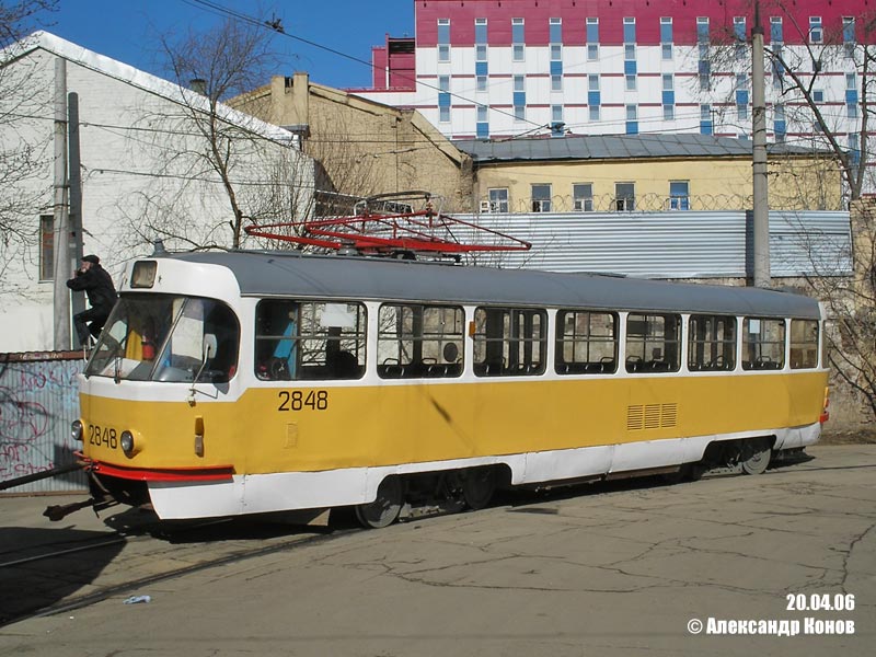 Москва, Tatra T3SU № 2848
